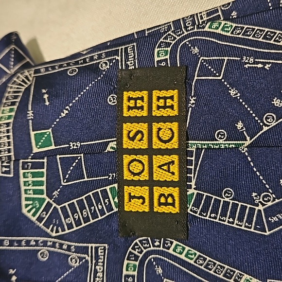 Josh Bach 100% Silk Blue Neck Tie Major League Old Ballparks Baseball Stadiums - Picture 5 of 5